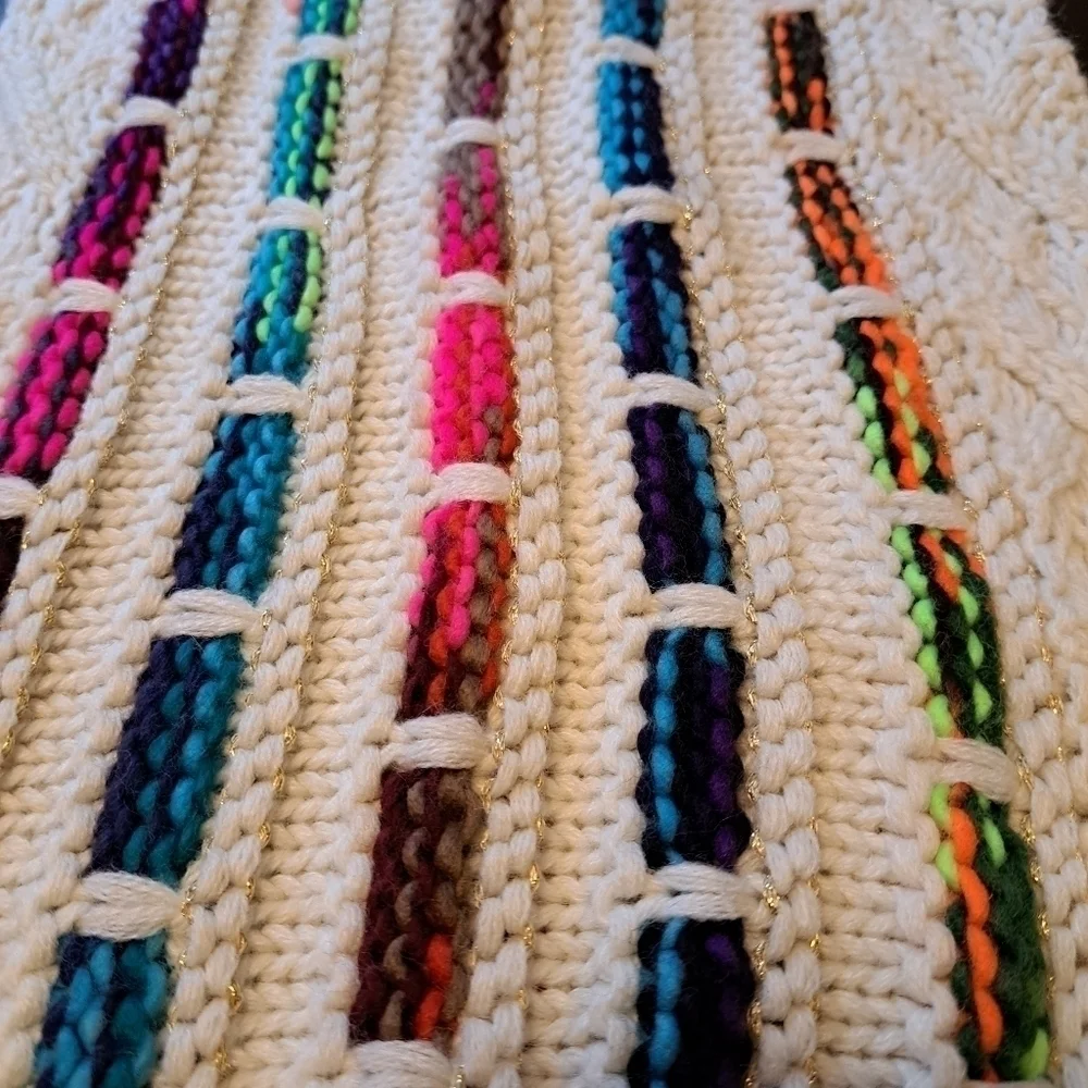Steve Madden Rainbow Knit Infinity Scarf